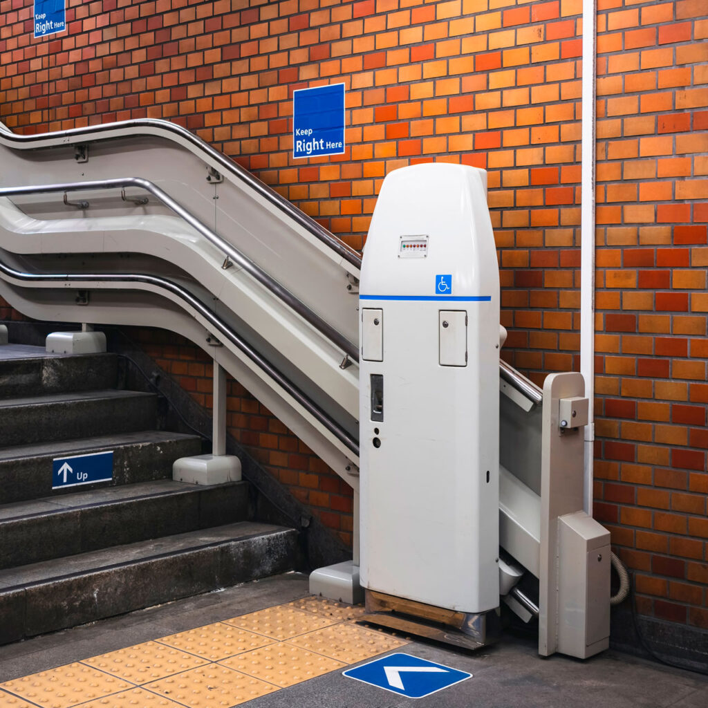 silla salvaescaleras exterior