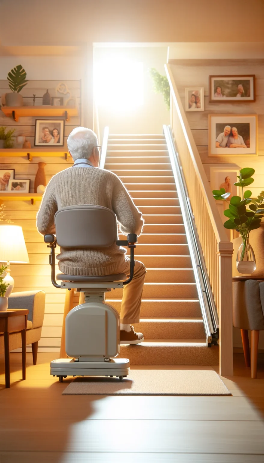 sillas salvaescaleras persona mayor