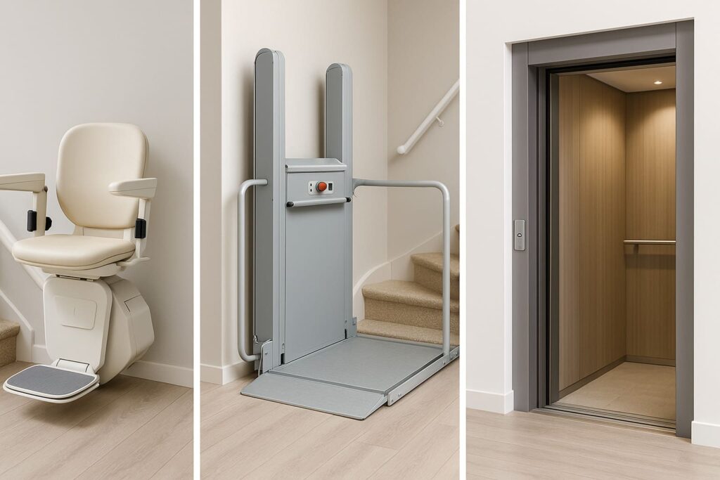 Comparativa Salvaescaleras; Silla, Plataforma y Elevador