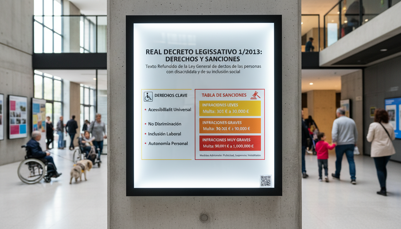 Tabla de sanciones por incumplimiento del Real Decreto Legislativo 1/2013