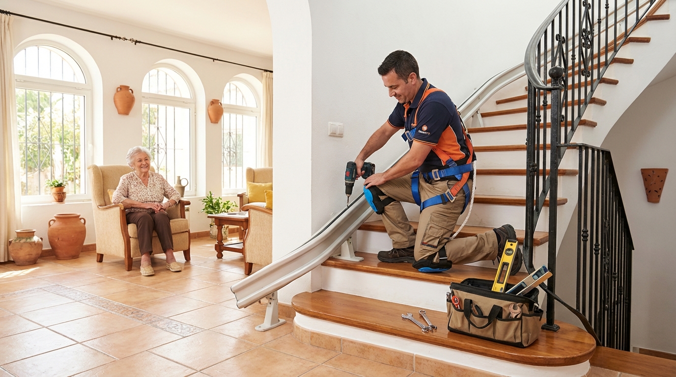 salvaescaleras casero