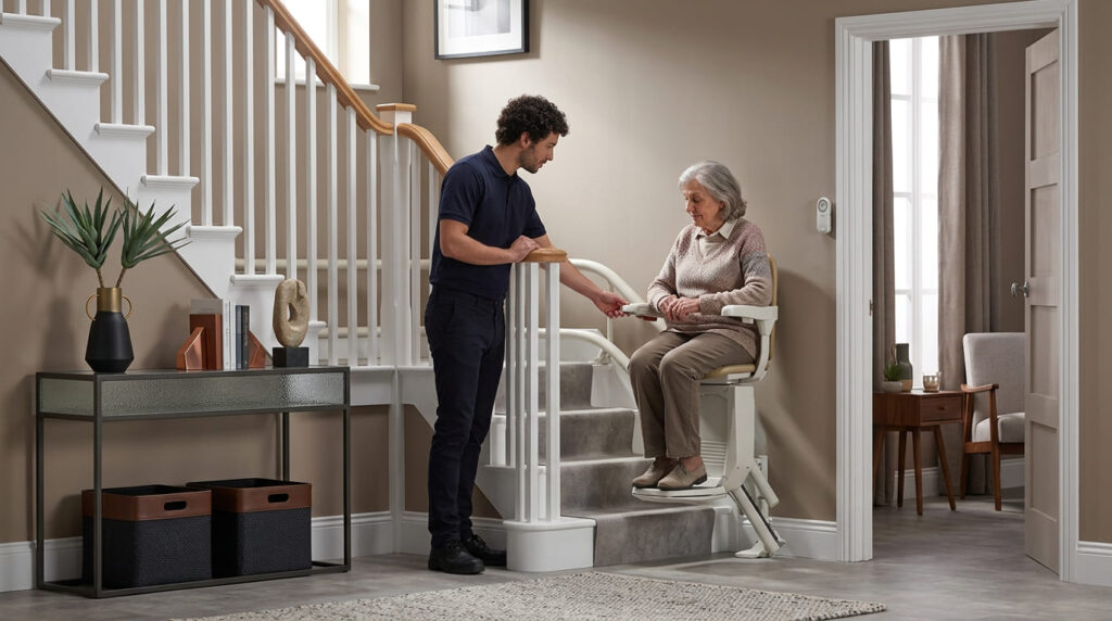silla que sube escaleras