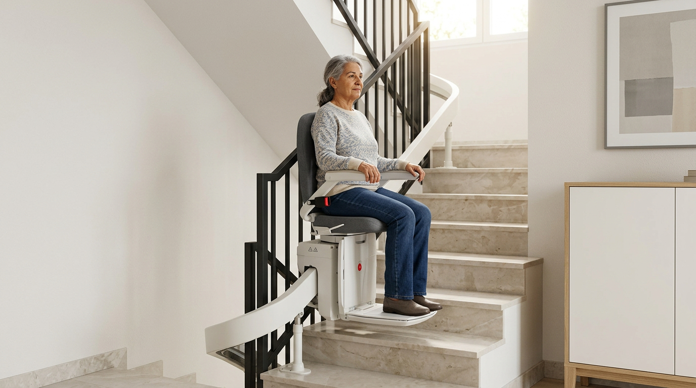 Silla Salvaescaleras con descansillo
