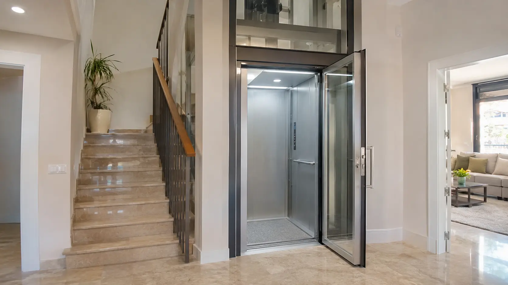 Montacargas interior vivienda